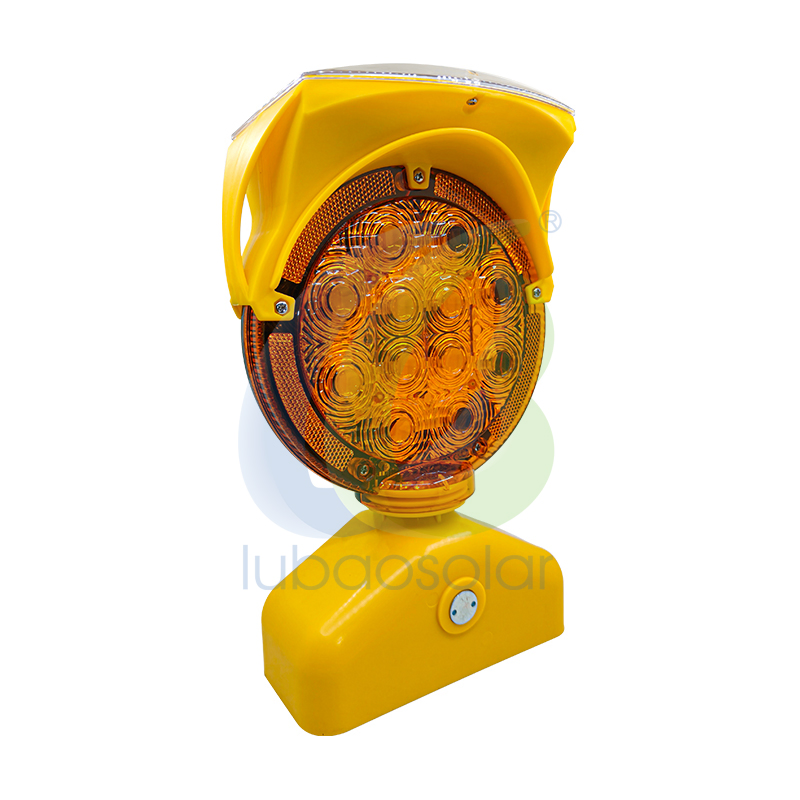 High Brightness Flashing Amber Traffic Road Control Security Barricade Light