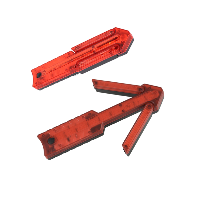 High Quality Emergency Car Traffic Arrow Flashing Lighting Road Safety Guide Warning Strobe Arrow Lamp Rechargeable 4400mAh Warning Beacon Light