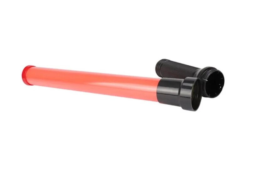 Waterproof Rechargeable LED Traffic Signal Baton Red Flashing Light LED Traffic Baton 54cm Light Stick