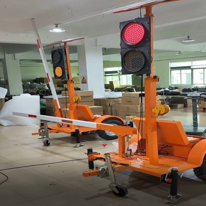 Solar Energy Traffic Control System Automatic Temporary Obstruction