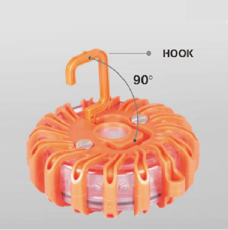 6 in 1 Rechargeable Amber Flash LED Traffic Flare Emergency Warning Light