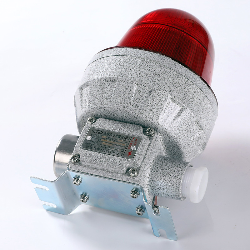 12V Three-Color Industrial Explosion-Proof Light LED Sound and Light Alarm Industrial LED Rotating Waterproof Warning Light