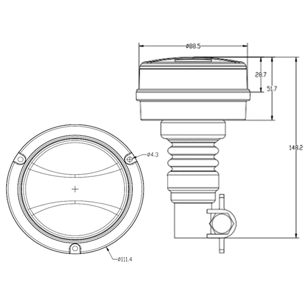 Truck Trailer Warning Light