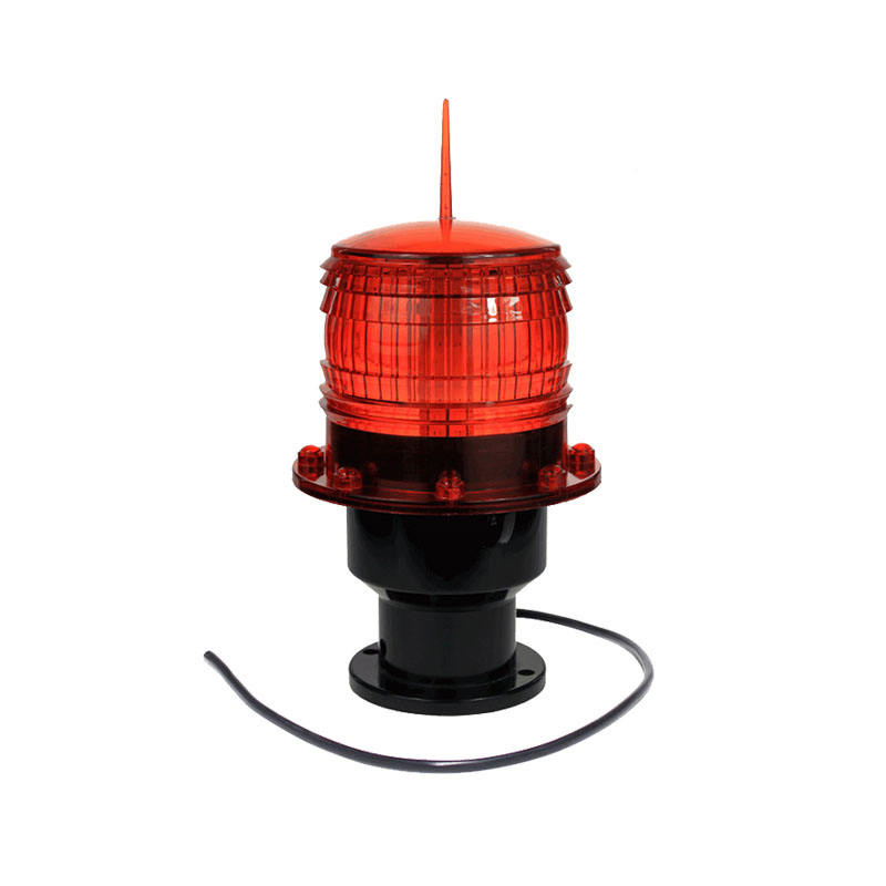 High-Rise Buildings Tower Airport Runway Taxiway Helipad Ship Navigation LED Safety Lamp Solar Aviation Obstruction Lights
