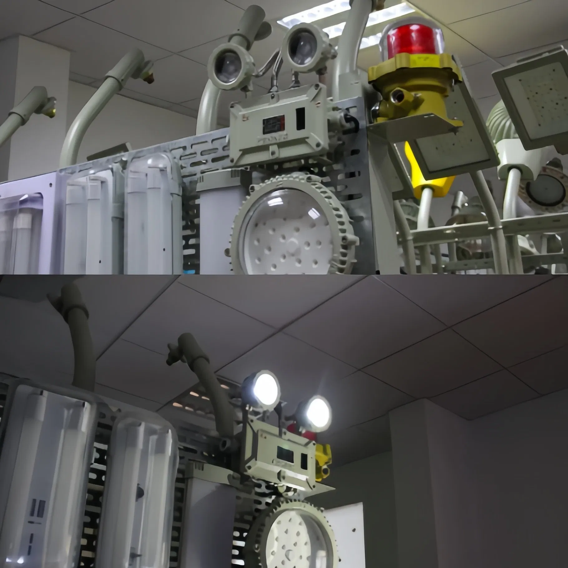 Industrial Amber Explosion-Proof Siren Emergency Sound Warning Light Red LED Flashing Strobe Alarm System