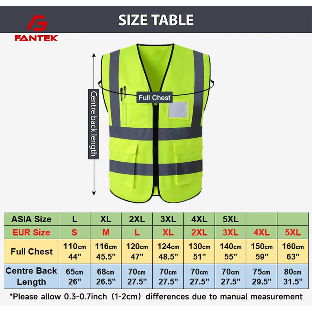 Premium Quality Highly Reflective Safety Vest for Construction Sites