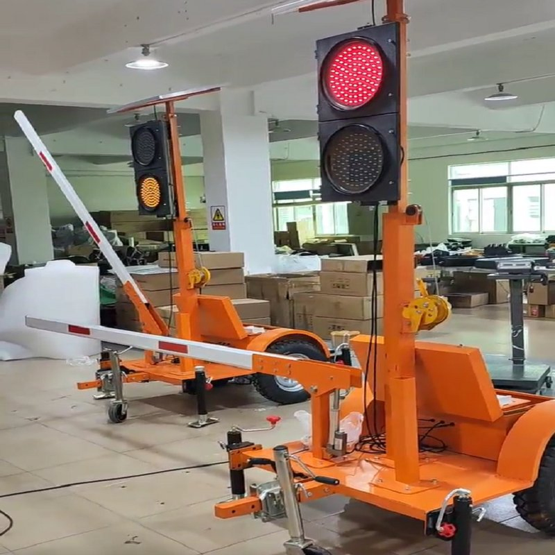 Solar Energy Traffic Control System Automatic Temporary Obstruction