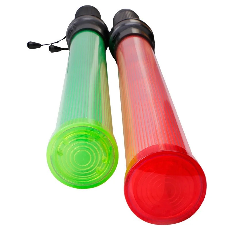 Waterproof Rechargeable LED Traffic Signal Baton Red Flashing Light LED Traffic Baton 54cm Light Stick