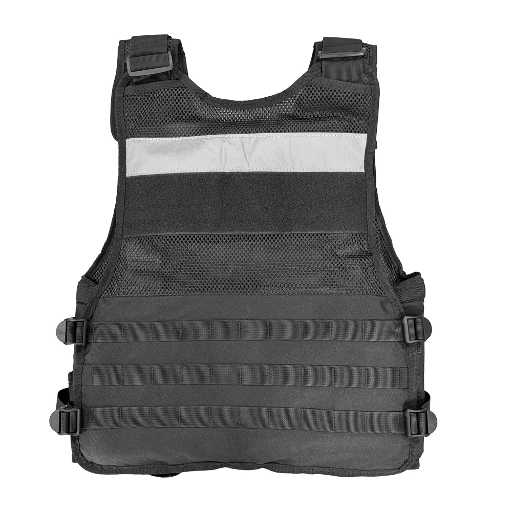 Fluorescent Reflective Vest with Multiple Pockets Safety Protection Vest Multi-Functional