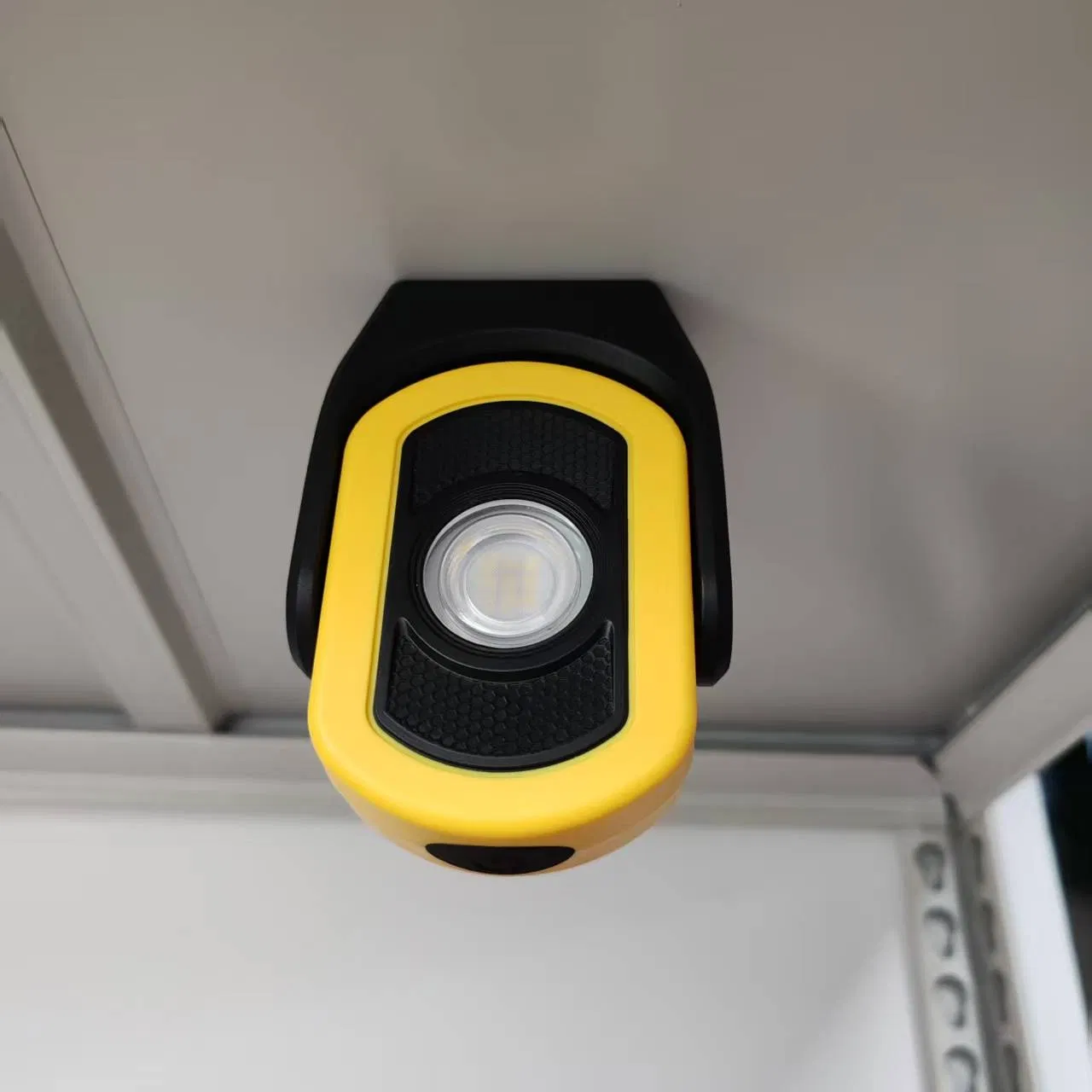 Yellow Portable LED Work Light Rechargeable Magnetic Waterproof for Mechanics Car Repair