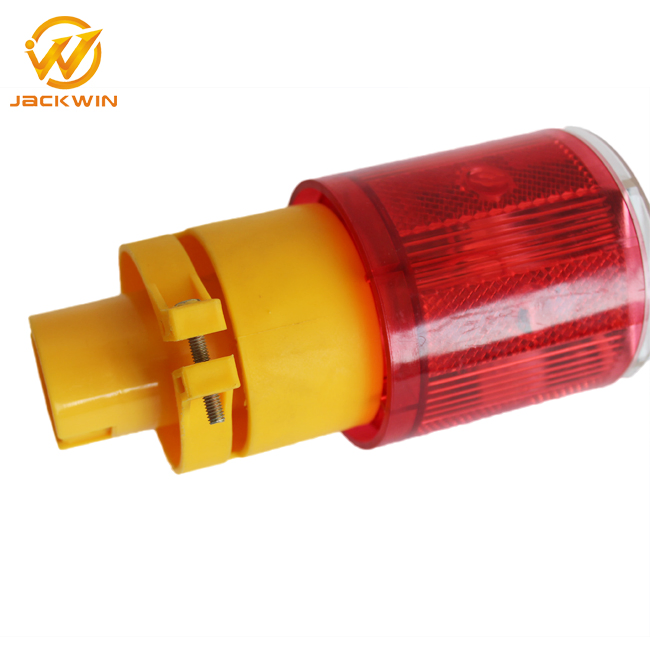 Emergency Construction Site Flash Warning Solar LED Beacon Blinking Light