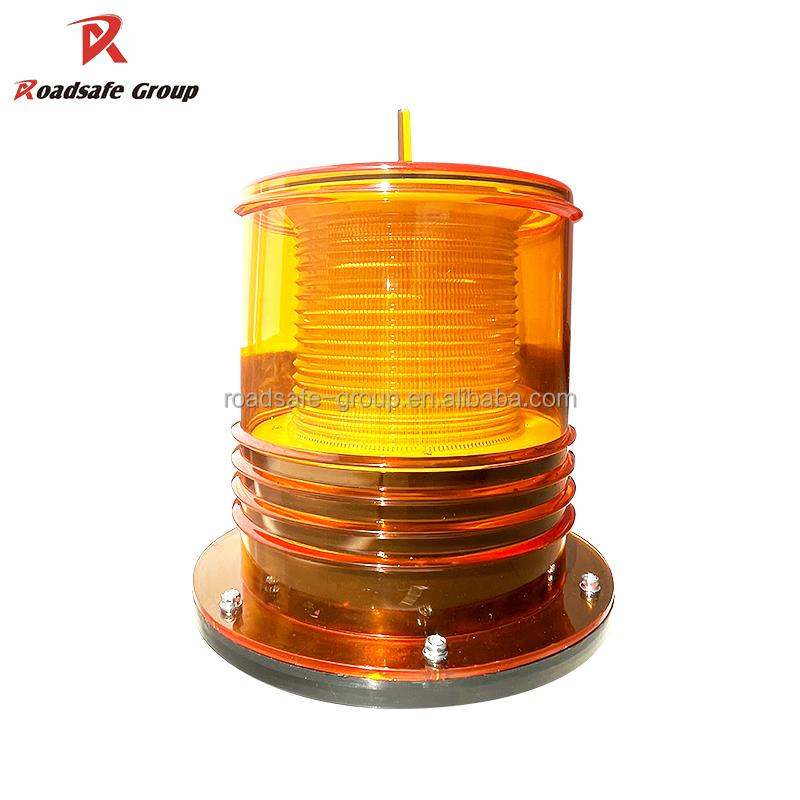 Solar Powered LED Warning Light Aviation Obstruction Boat Marine Navigation Lights