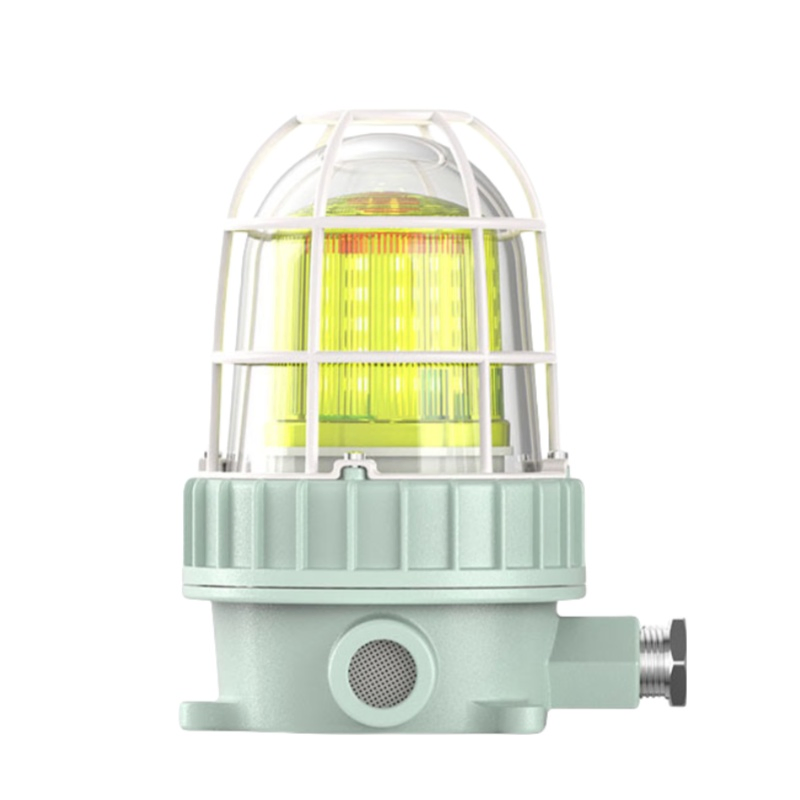 ATEX IP66 Industrial Aluminum Alloy Explosion Proof Sound Warning Light Alarm Rotating Blinker
