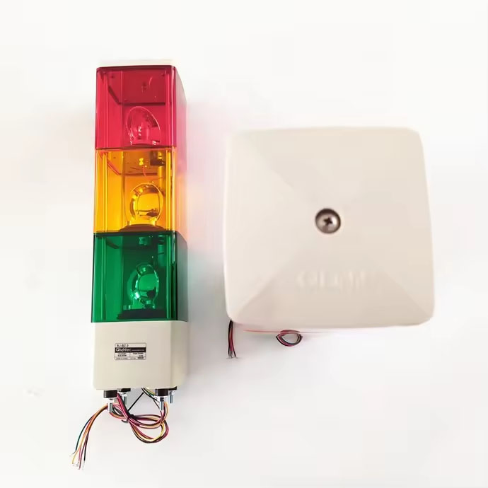 Industrial LED Signal Tower Alarm Caution Light Tower Industrial Warning Light for Machine with Buzzer 2V 24V 110V 220V