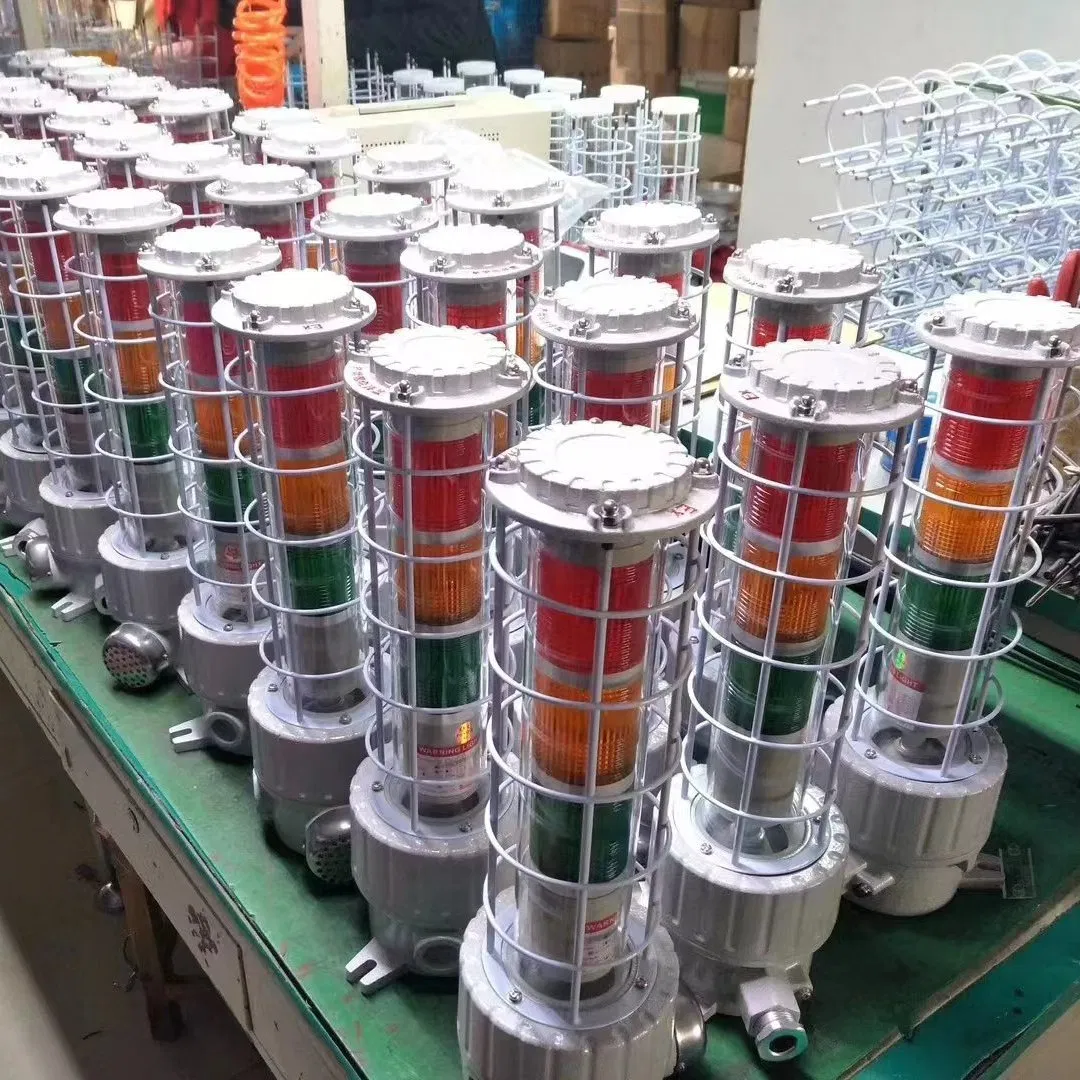 Explosion Proof Three-Color Emergency Warning Alarm Siren 180dB with Strobe Light