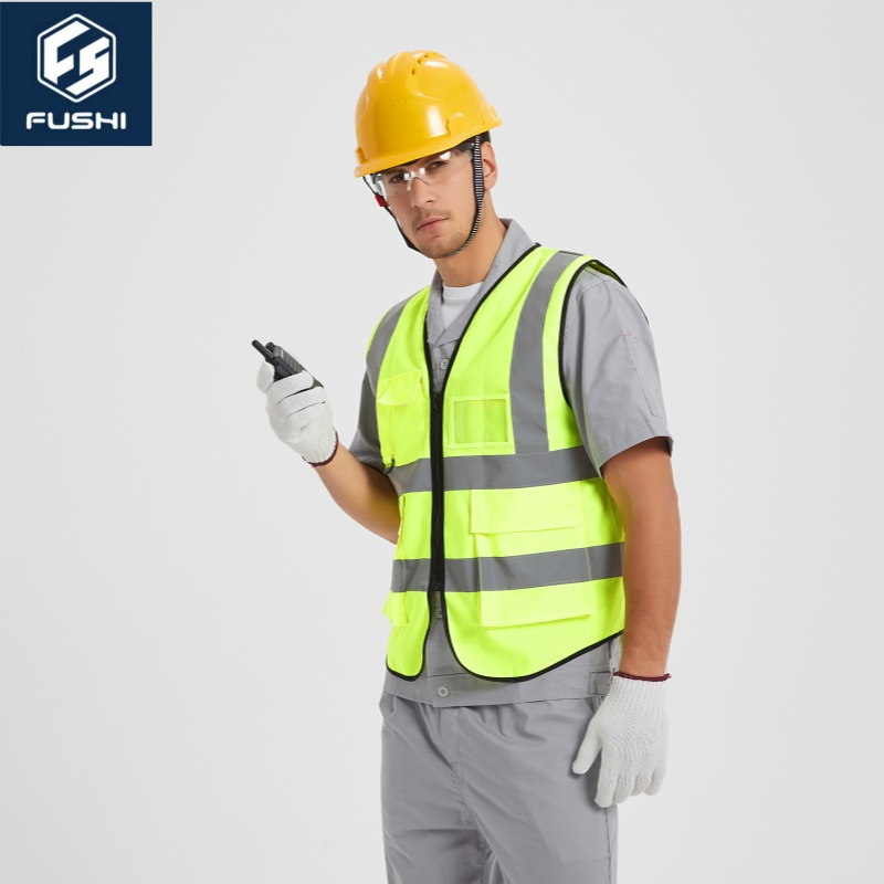 Lightweight Safety Vest Made From 100% Durable Polyester Safety Jacket Reflective Clothing