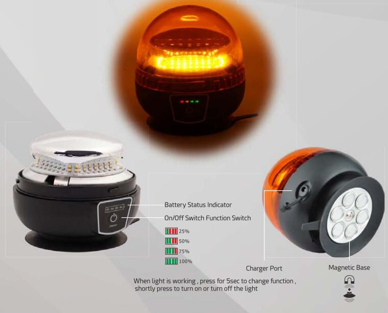 IP65 APP Wireless Remote Control New High Power DC12V LED Beacon Light