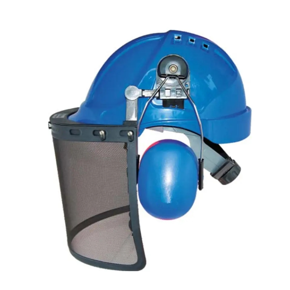 Brand CE Safety Helmet with Wire Mesh Face Shield
