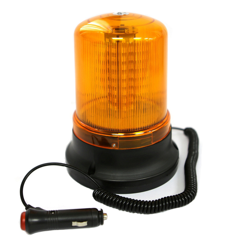 Truck Trailer Flashing Warning Strobe Beacon Light 90LED Yellow Emergency Vehicle Light Car-Styling Magnetic and Screw Mount DC 9V-30V