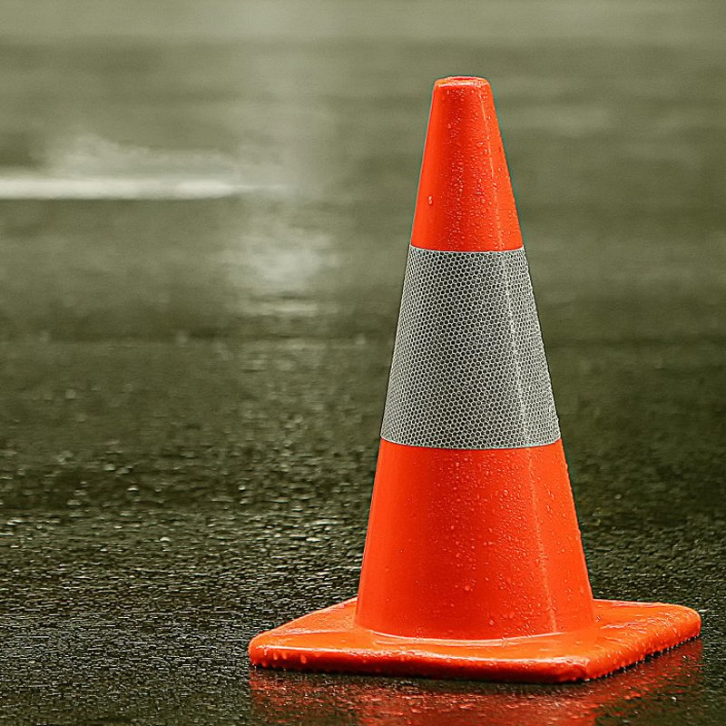 Traffic Safety Light Marking PE Plastic Roadside Road Cone for Sale