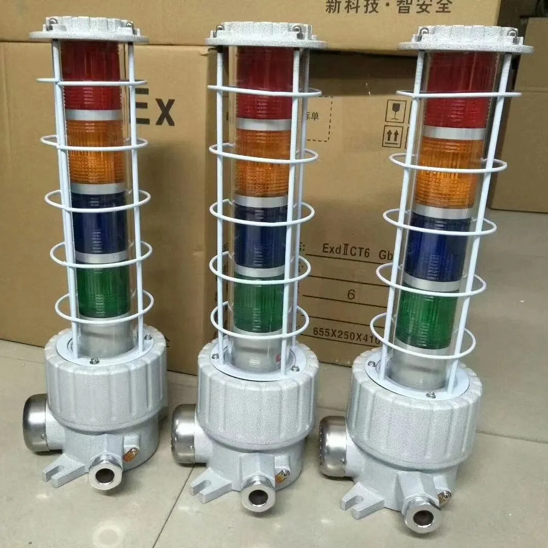 120dB Explosion-Proof LED Sound and Light Alarm Multi-Layer Three-Color Fault Warning Light