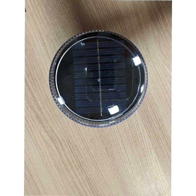 Solar LED Beacon Light IP65 Integrated Blinking Amber LED Strobe Flash Alarming Security Solar Energy Warning Light