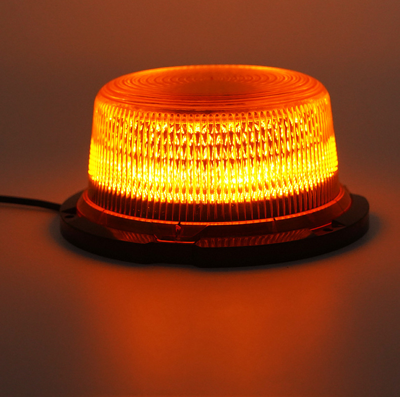 12-24V LED Super Bright LED Traffic Light LED Rotating Warning Light Strobe Beacon Light with Magnetic Mount for Tractor Truck