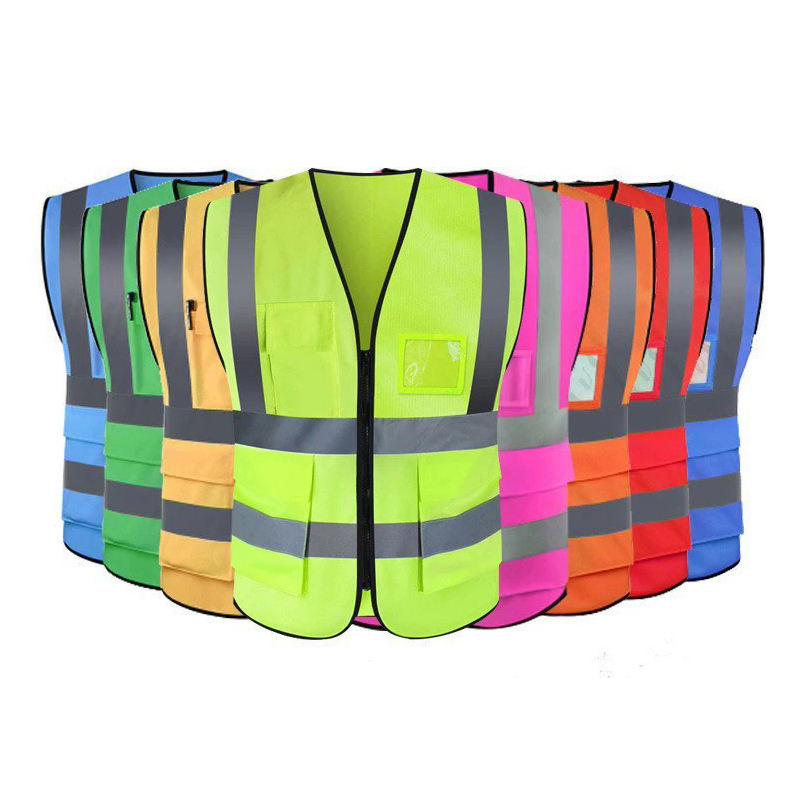 DICDE Custom Production Experience Traffic Work Hi Vis Custom Logo Construction Reflective Safety Vest