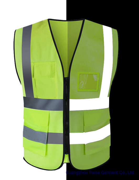 Wholesale Workwear Hi-Vis Reflective Safety Vest with Multi-Pockets
