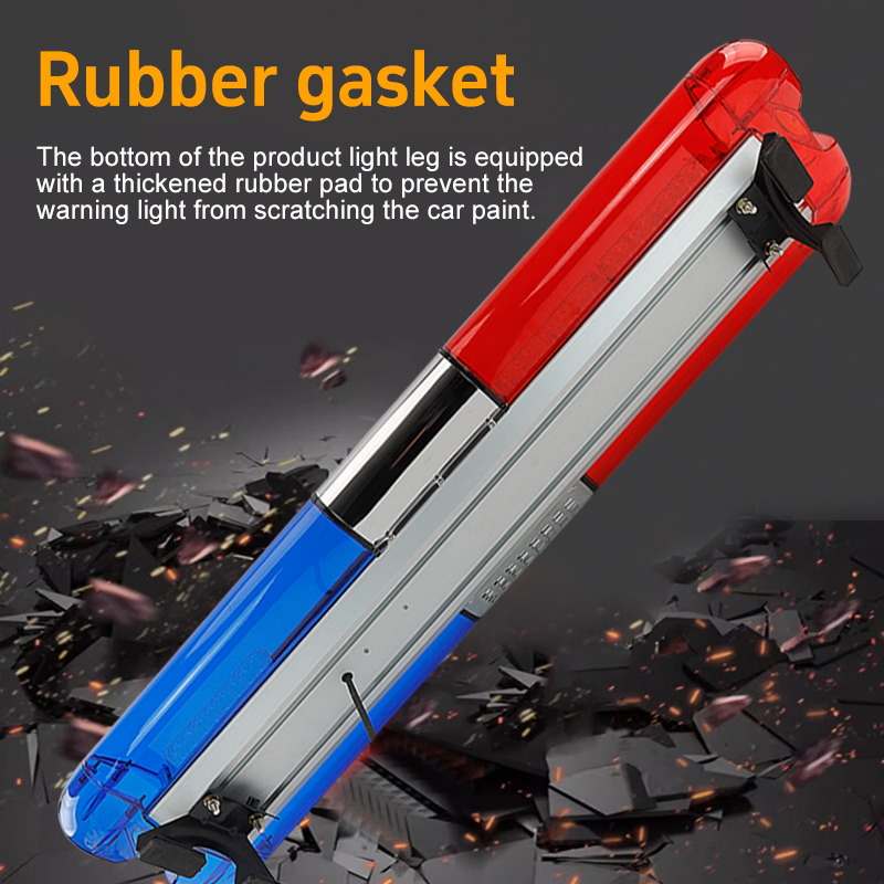 Roof Warning Light Red, Yellow, Blue Flashing Rescue Vehicle Roof Warning Light