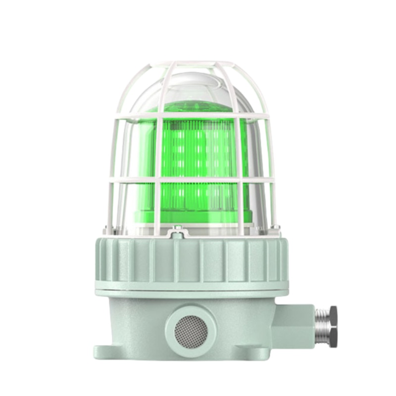ATEX IP66 Industrial Aluminum Alloy Explosion Proof Sound Warning Light Alarm Rotating Blinker