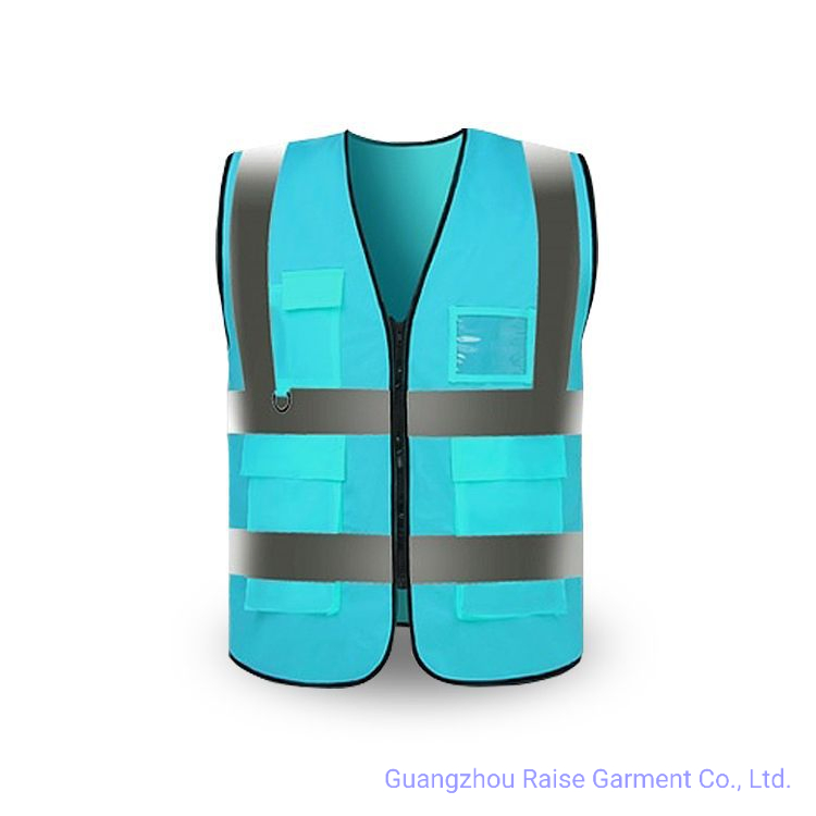 Wholesale Workwear Hi-Vis Reflective Safety Vest with Multi-Pockets