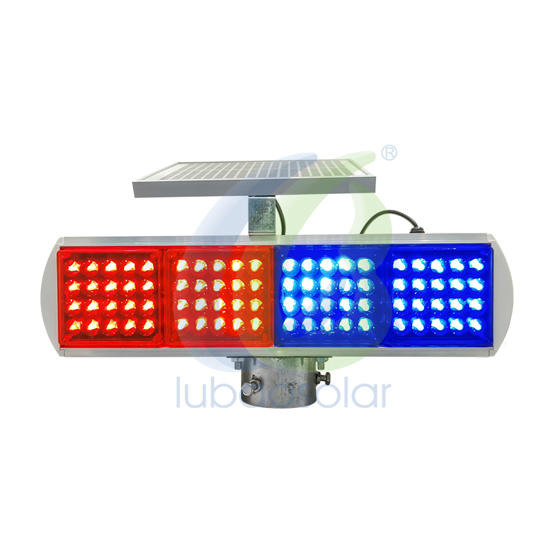 High Efficiency Construction Site Signal Lamp Solar Powered Safety Warning Strobe Light