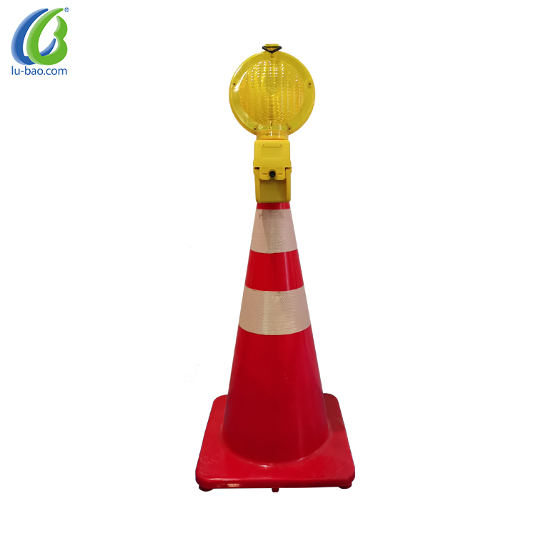 Portable Design Construction Site Security Traffic Barricade Warning Light LED Signal Lamp
