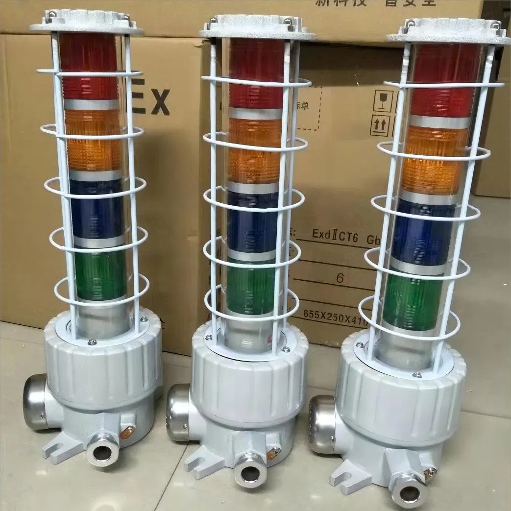 Industrial 24VDC Alarm Signal Tower Light with Buzzer Warning Flashing Strobe Light