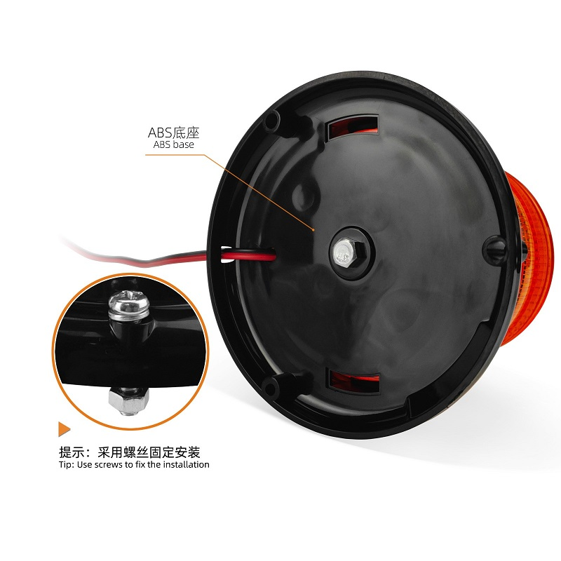 LED Beacon Roof Warning Light Traffic Engineering Vehicle-Mounted 10-24V Universal