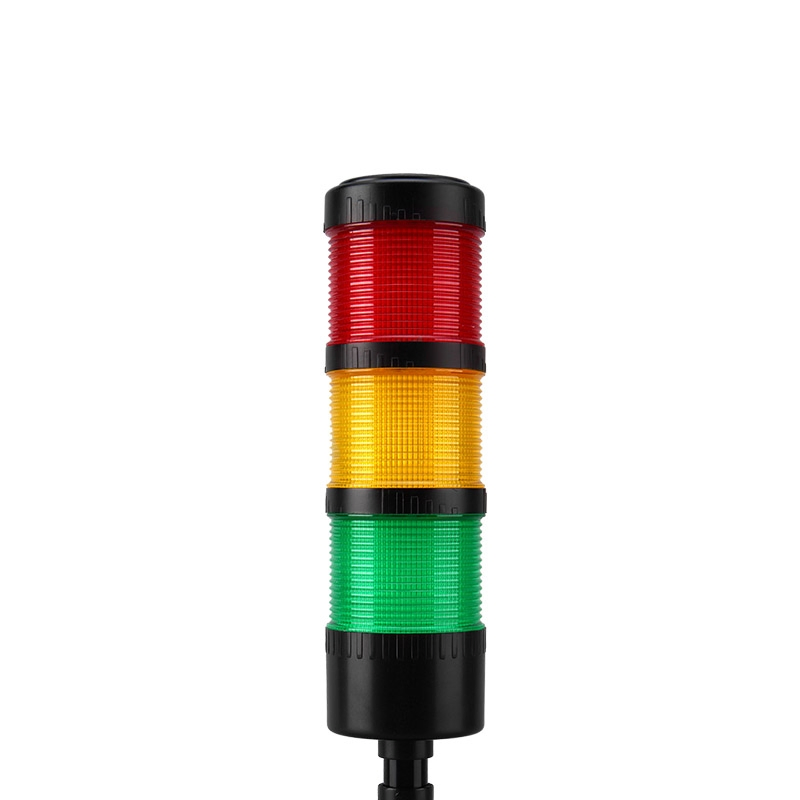 Industrial Multi-Layer Tower Warning Light with Buzzer Three-Color LED Plastic Security Alarm Indicator Signal Stack Light