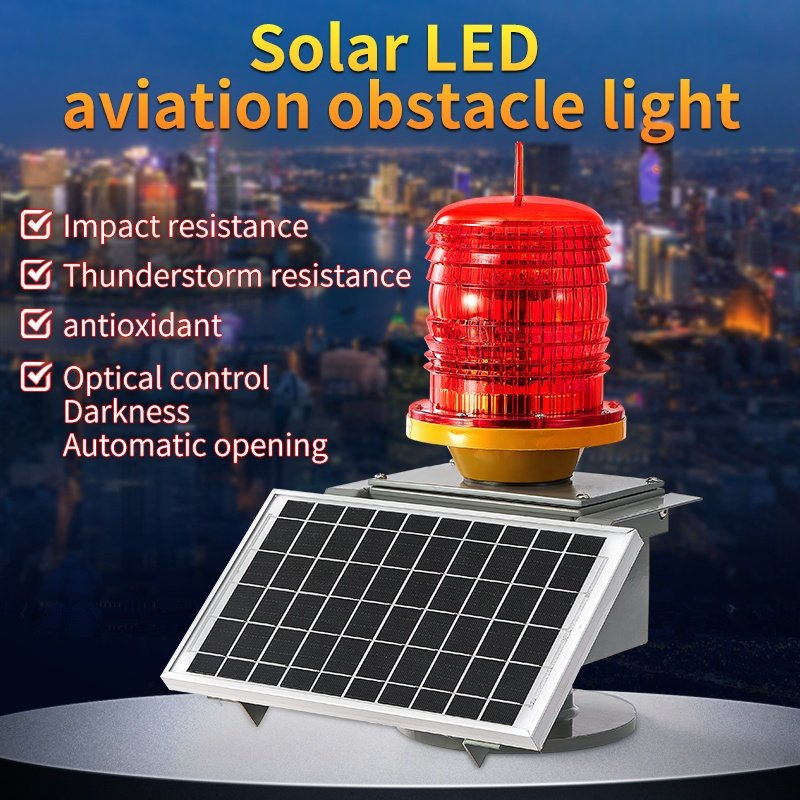 Outdoor Waterproof Aviation Obstruction Warning Beacon Lights for Tall Building Airport Communication Tower