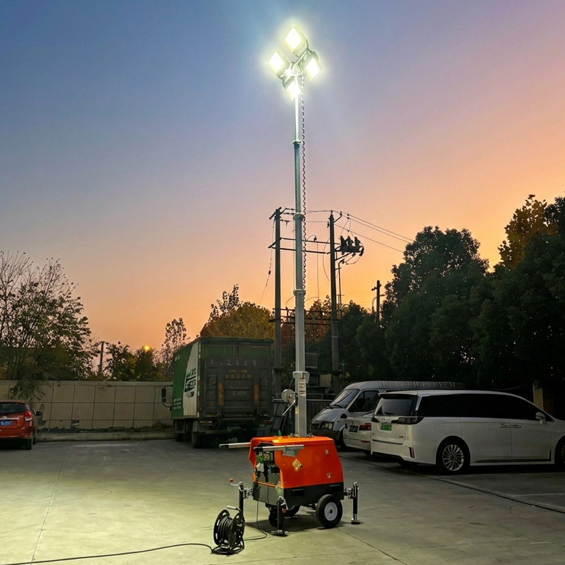 3 Color Signal Night Construction Telecom Film Set Tower Light with Siren Obstruction Lamp