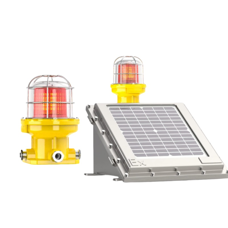 ATEX Outdoor Explosion Proof Warning Light Red White Revolving Blinker Lighting Safety Alarm Beacon