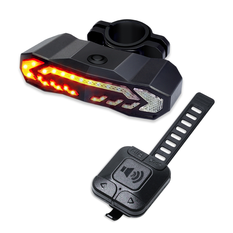 Waterproof Tail Light for Road Biking Ultra Bright USB-C Rechargeable LED Bike Tail Light with Turn Signals