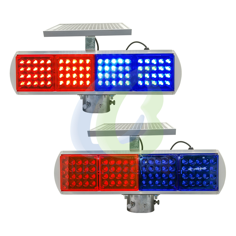 High Efficiency Construction Site Signal Lamp Solar Powered Safety Warning Strobe Light