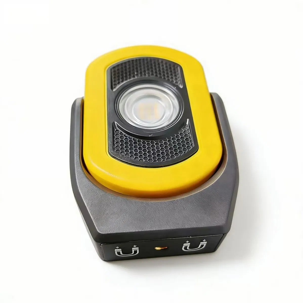Yellow Portable LED Work Light Rechargeable Magnetic Waterproof for Mechanics Car Repair