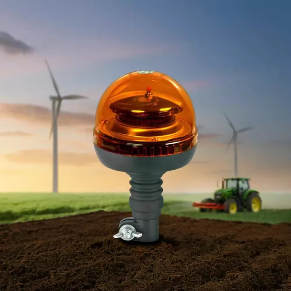 Rotating Flashing Lamp Heavy Duty Tractor Excavator Truck Emergency Beacon Light