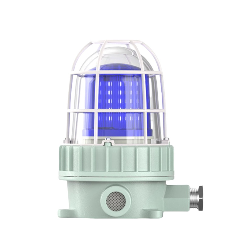 ATEX IP66 Industrial Aluminum Alloy Explosion Proof Sound Warning Light Alarm Rotating Blinker