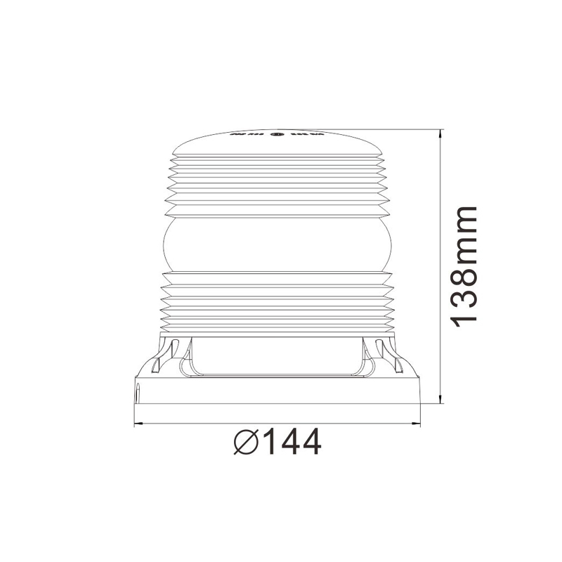 Amber LED Car Roof Warning LED Strobe Beacon Light Explosion-Proof