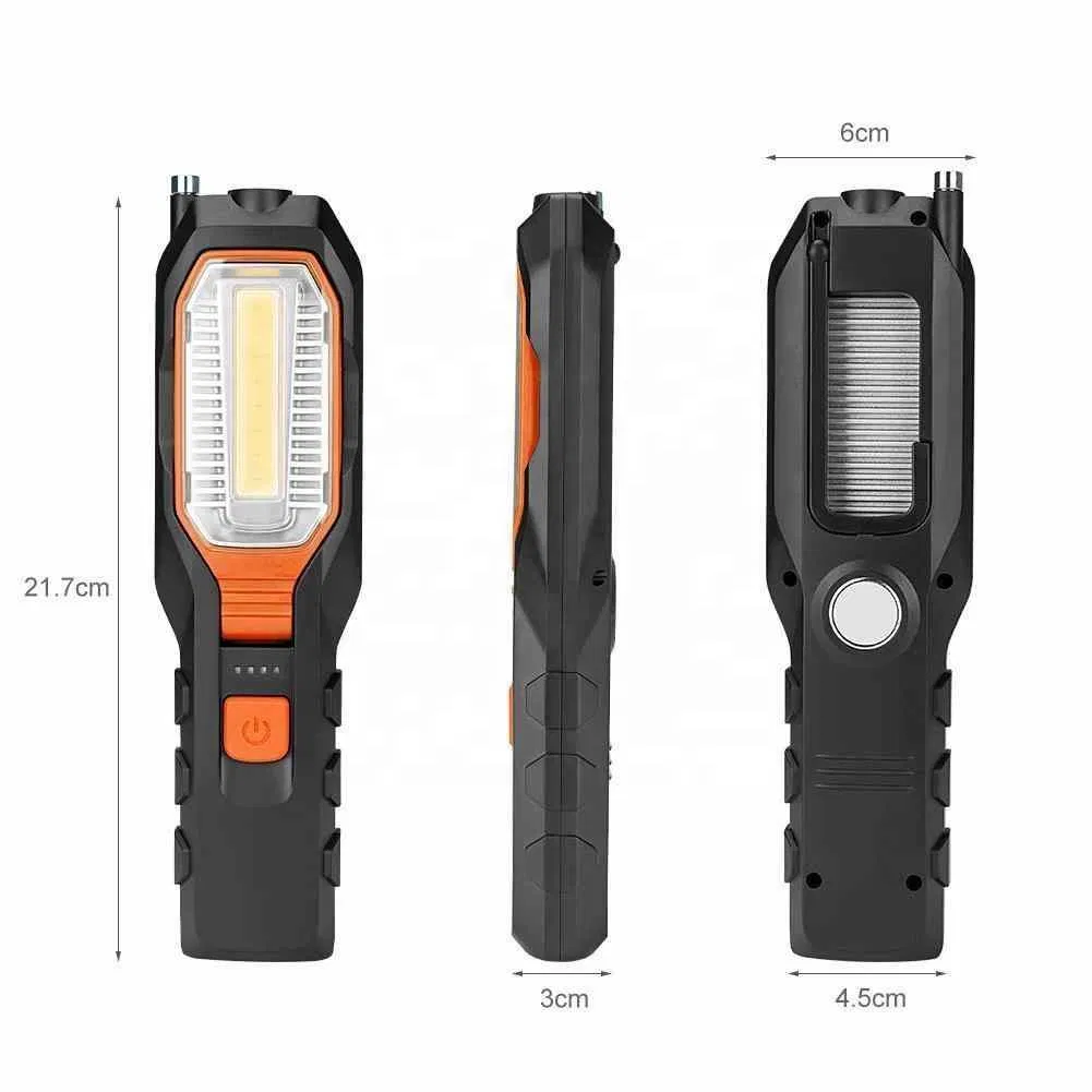 Portable LED Flashlight Work Inspection Light for Car Repair Household Emergency