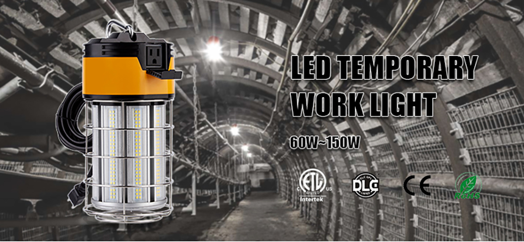 Romanso LED Work Light IP65 Portable Work Light 60W 100W 150W Waterproof LED Temporary Job Lamp Construction Work Lighting