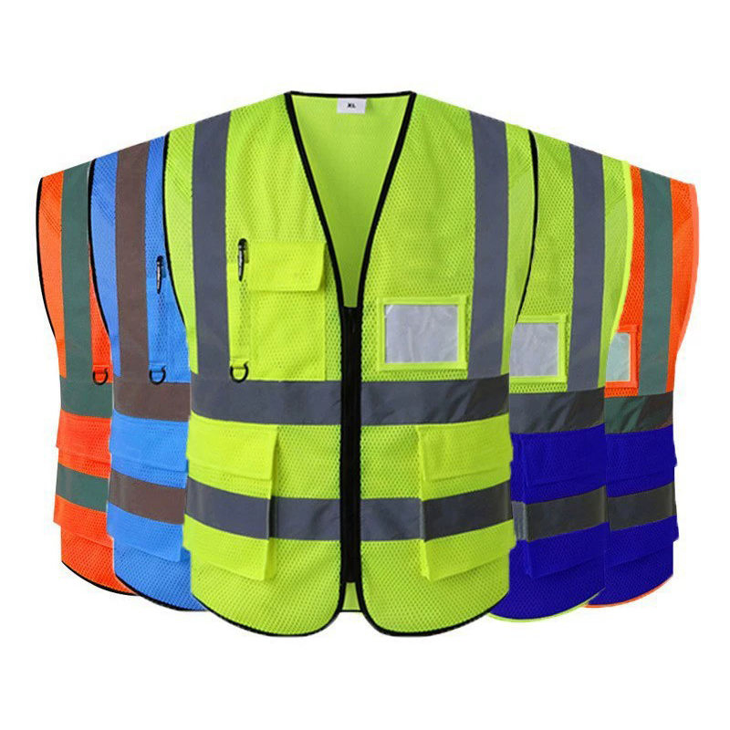 DICDE Custom Production Experience Traffic Work Hi Vis Custom Logo Construction Reflective Safety Vest