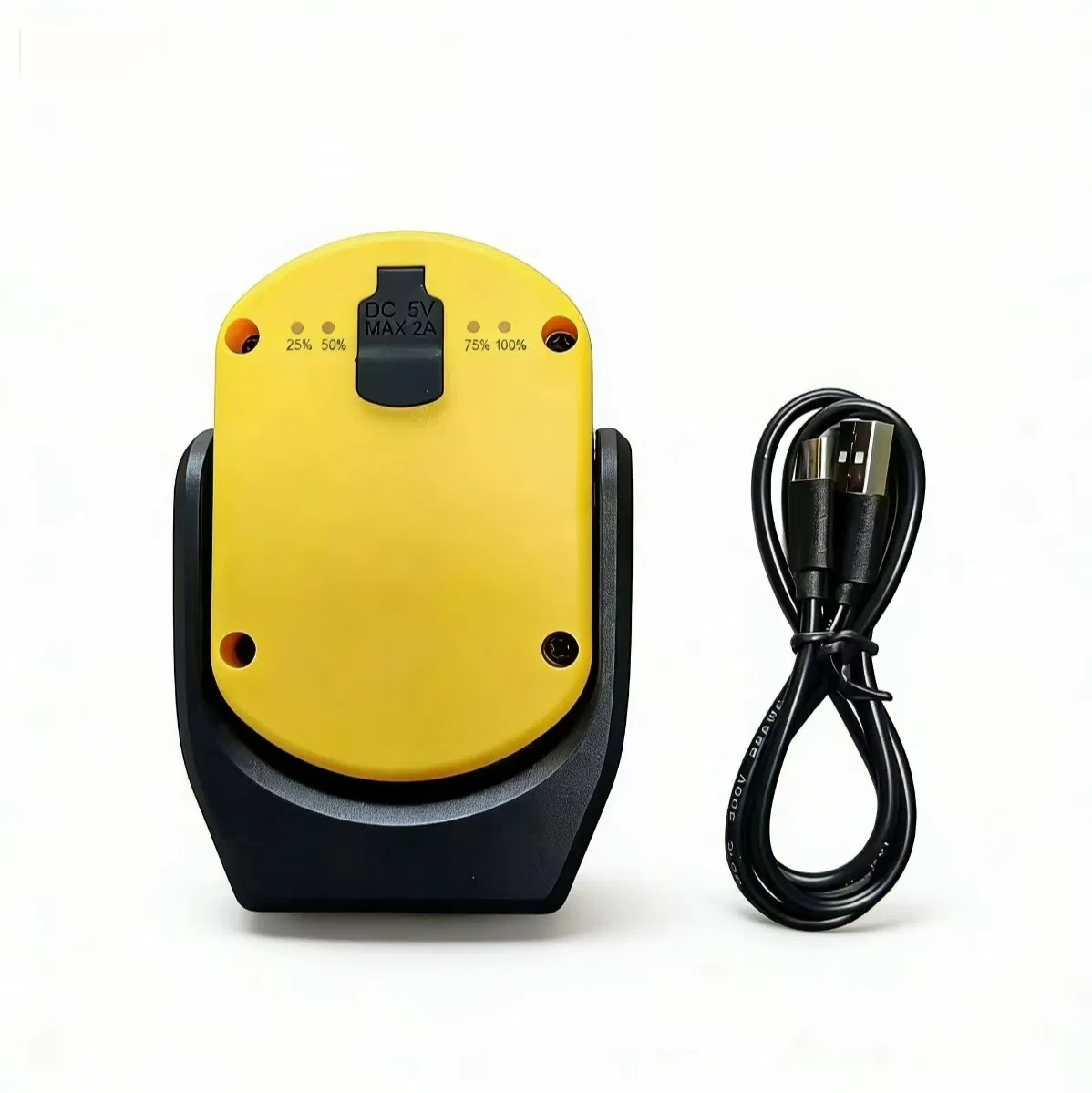 Yellow Portable LED Work Light Rechargeable Magnetic Waterproof for Mechanics Car Repair